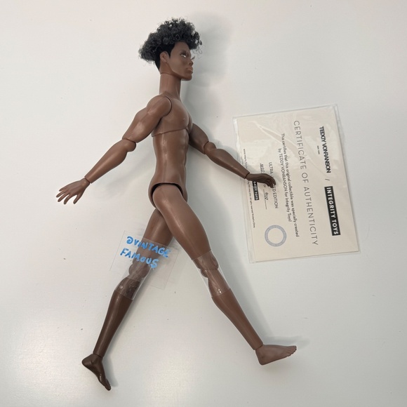 Male Fashion Doll Darius Monarch Rooted Hair Articulated Integrity Jointed Black - Picture 5 of 16